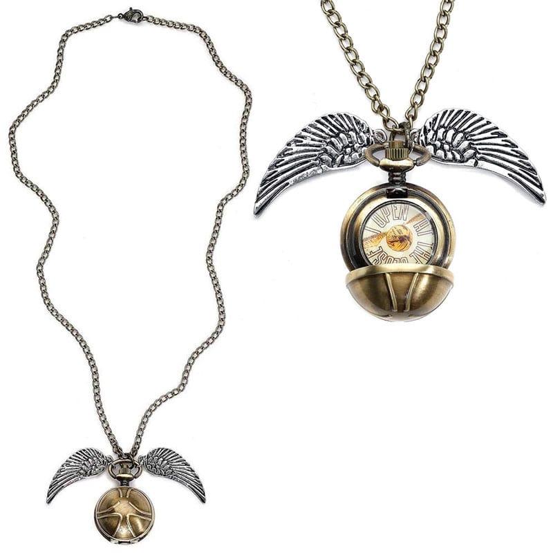 Carat shop, the Harry Potter collier avec horloge Vif d'or (plaqué